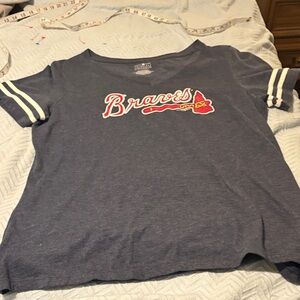 Genuine Merchandise Braves Tee in Blue and White